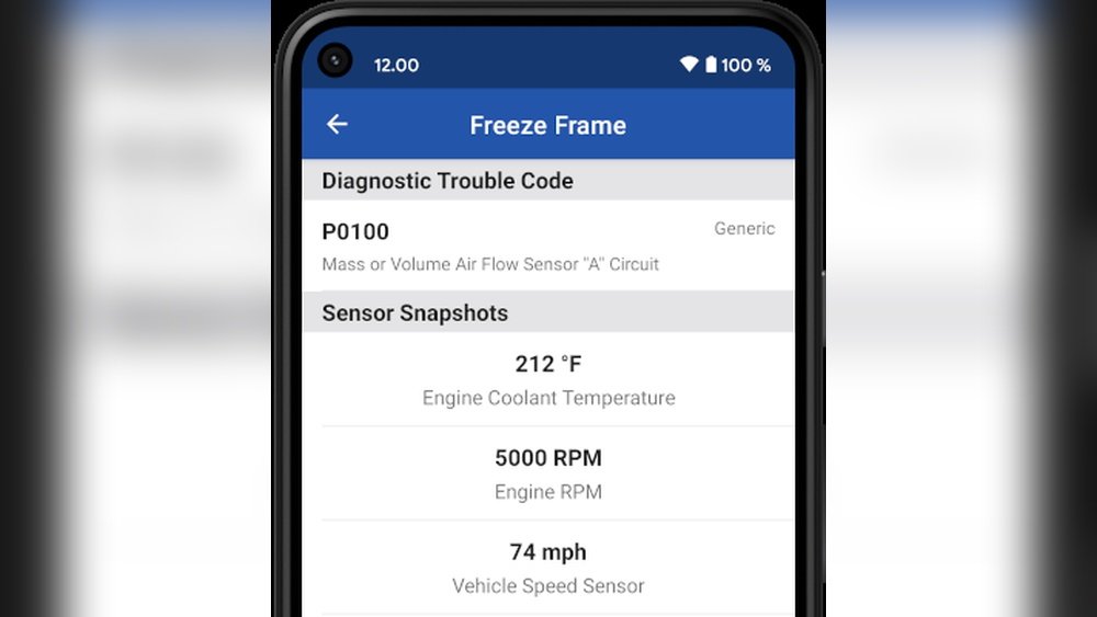 Freeze Frame Data on Obd2 Scanner
