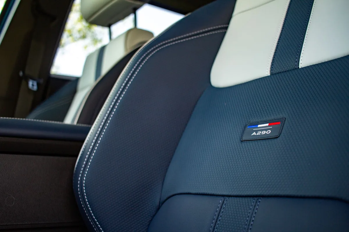 Car Seat Zipper Detail