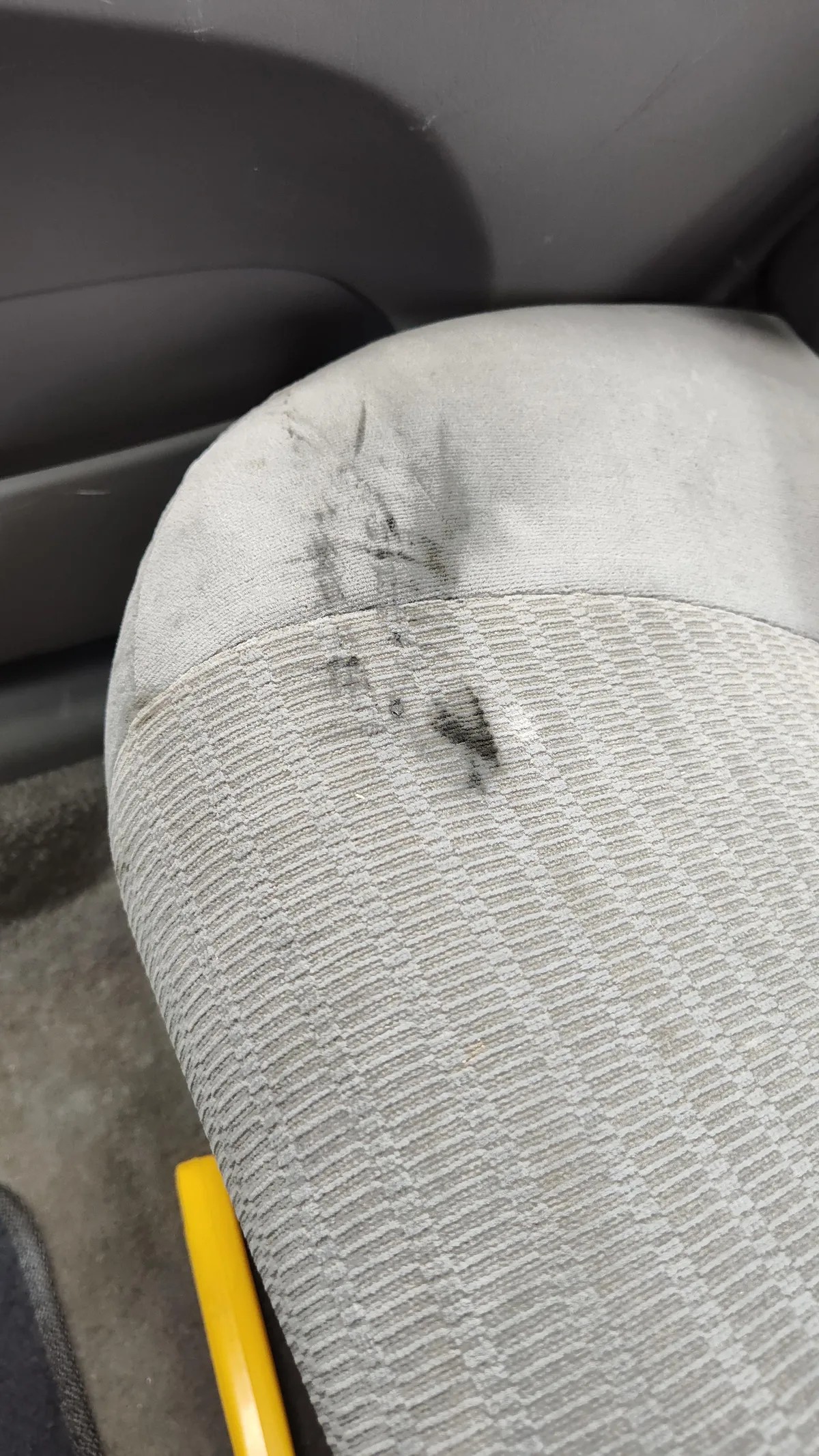 how to get grease out of car seat