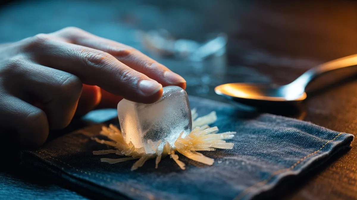 ice cubes gum removal